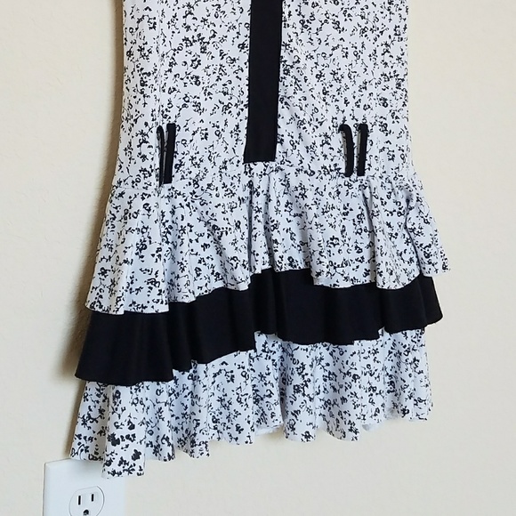 Black and white casual dress - Picture 3 of 3